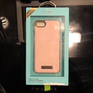 iPhone 6/7/8 Kate Spade Pink Saffiano Leather Case